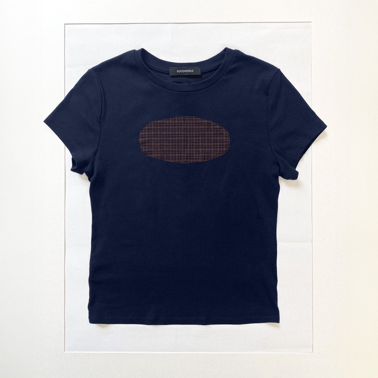 Oval Tee in Navy