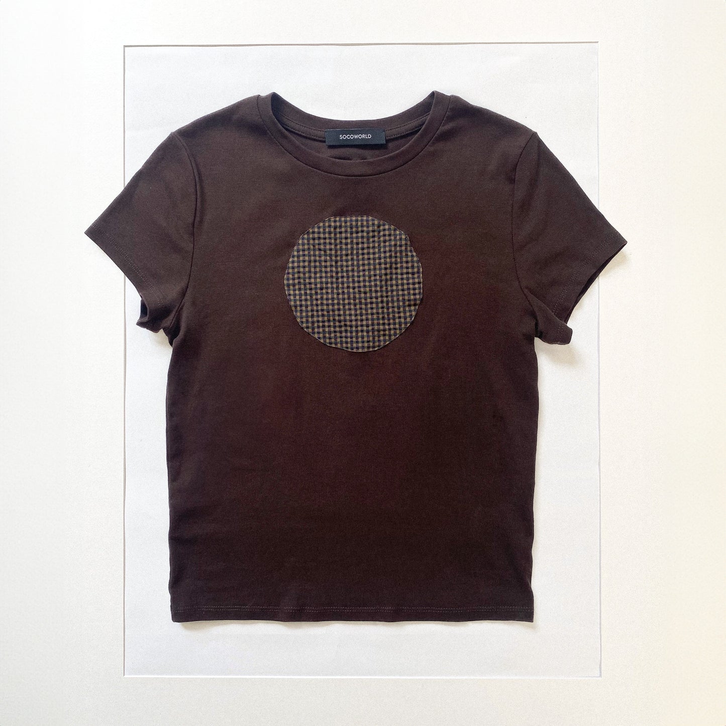 Circle Tee in Brown