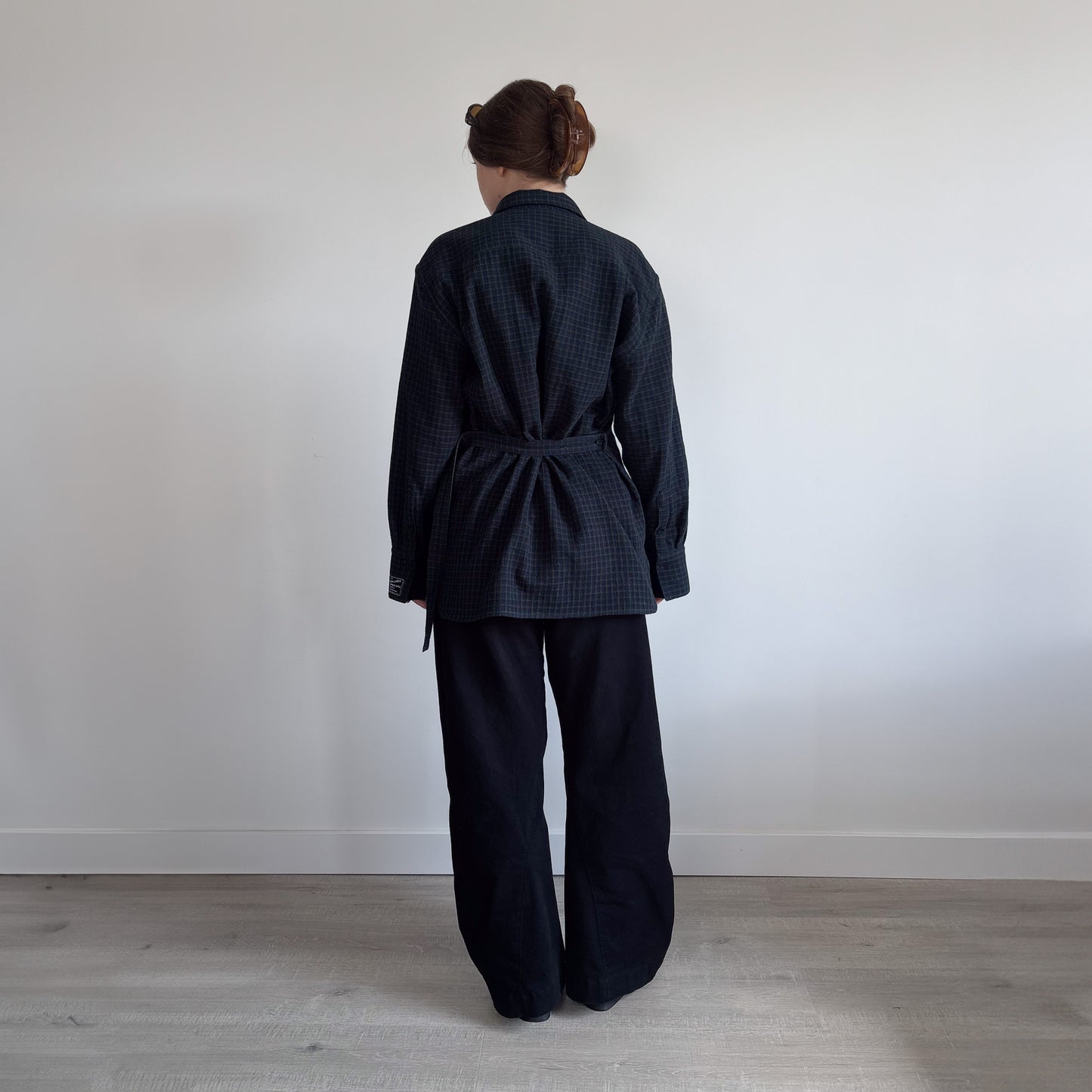 Norma Shirt | Navy Tweed