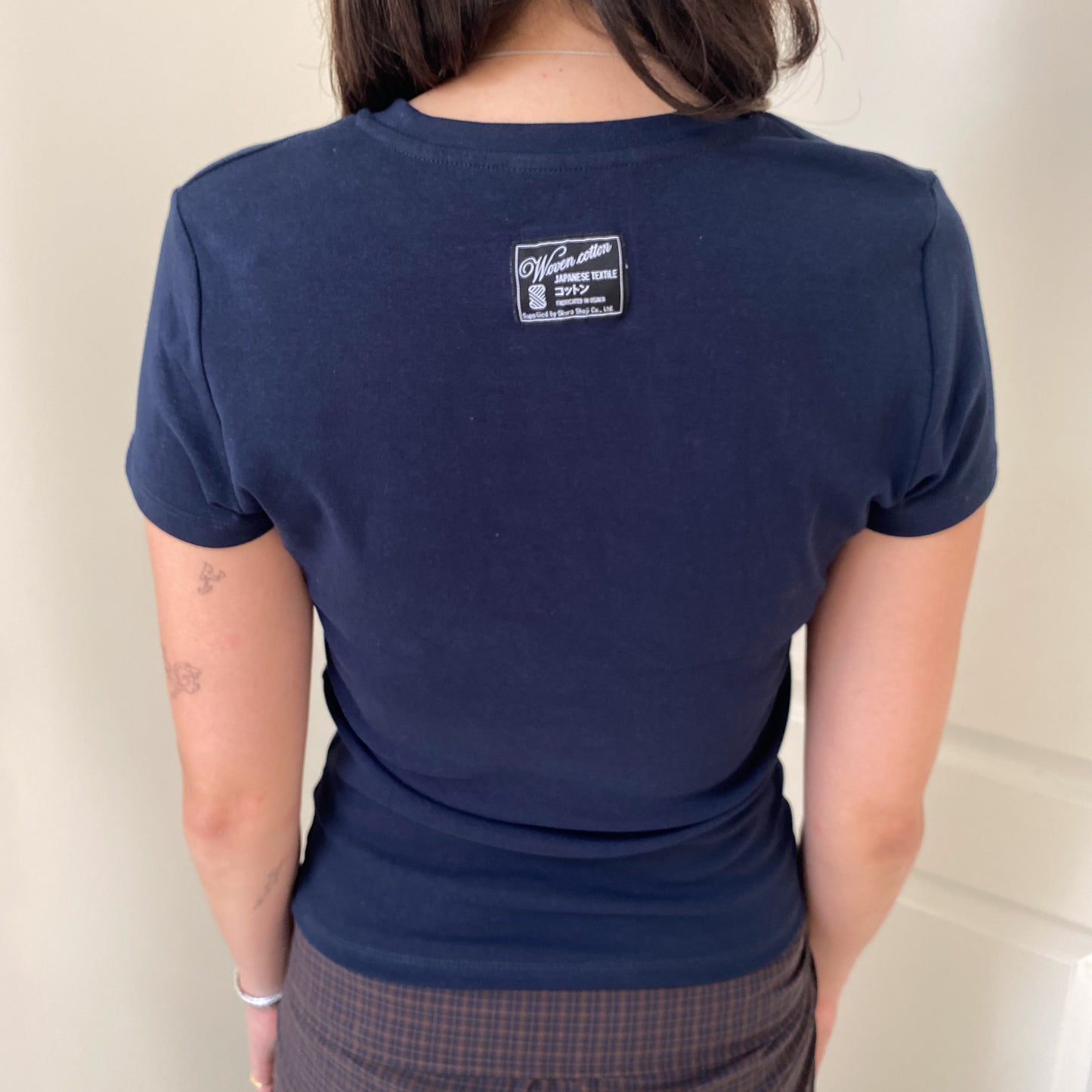 Oval Tee in Navy