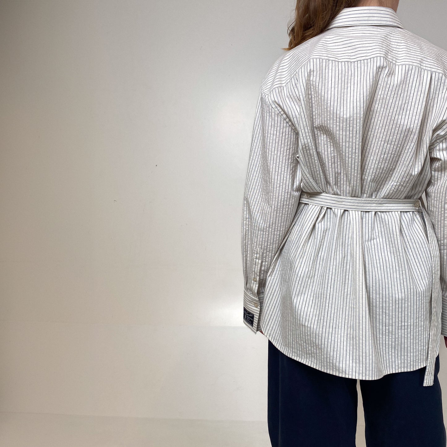 Norma Shirt in Indigo Stripe