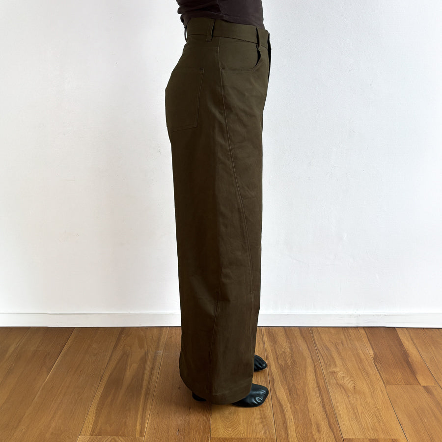 Barry Trousers in Bronzed Green