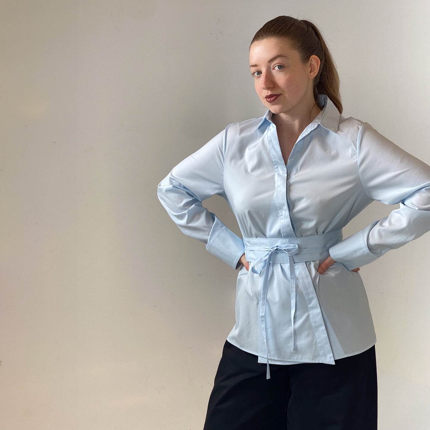 Obi Shirt in Ice Blue
