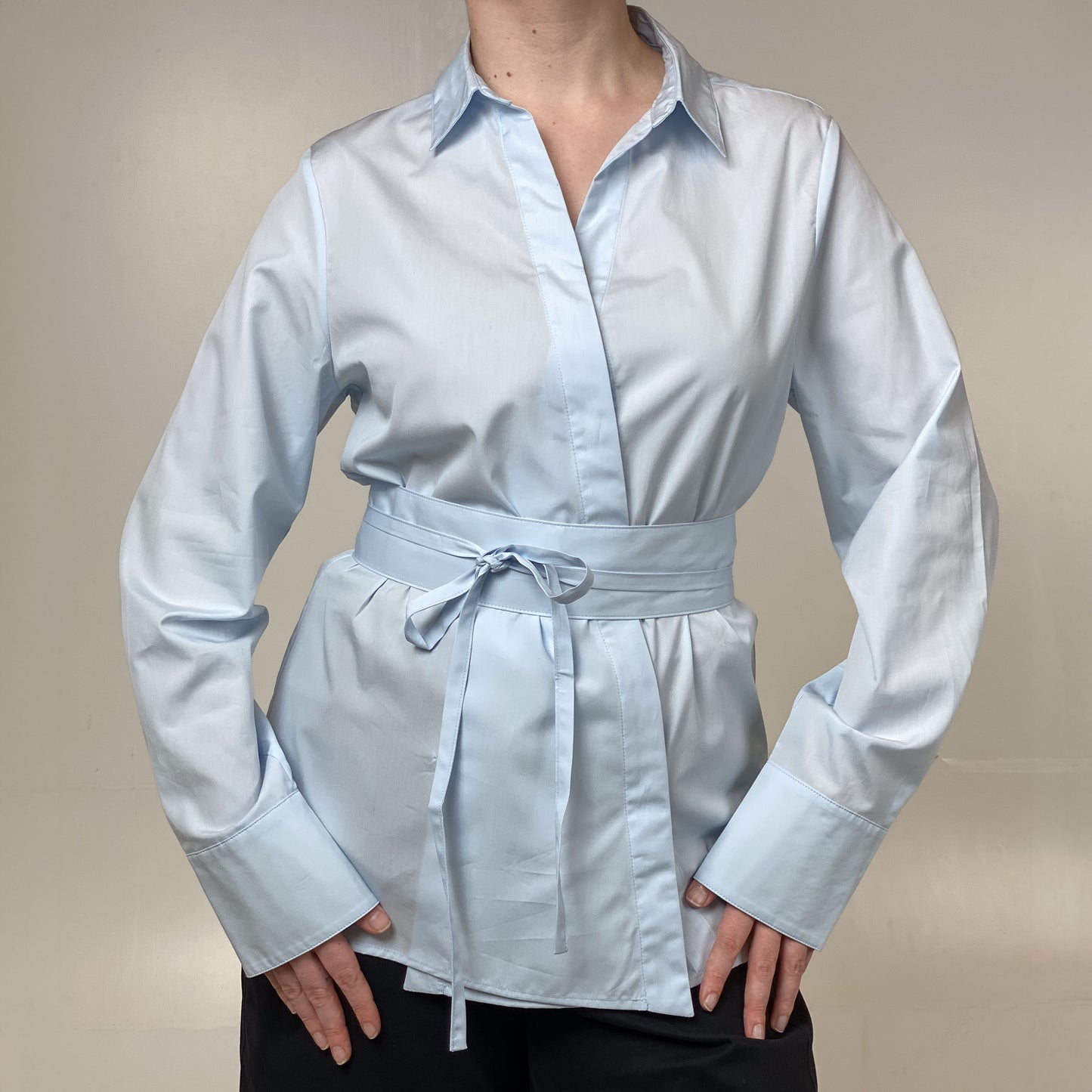 Obi Shirt in Ice Blue