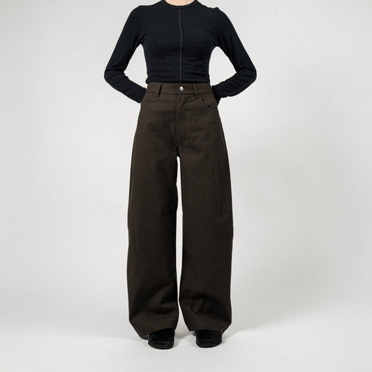 Barry Trousers | Textured Brown