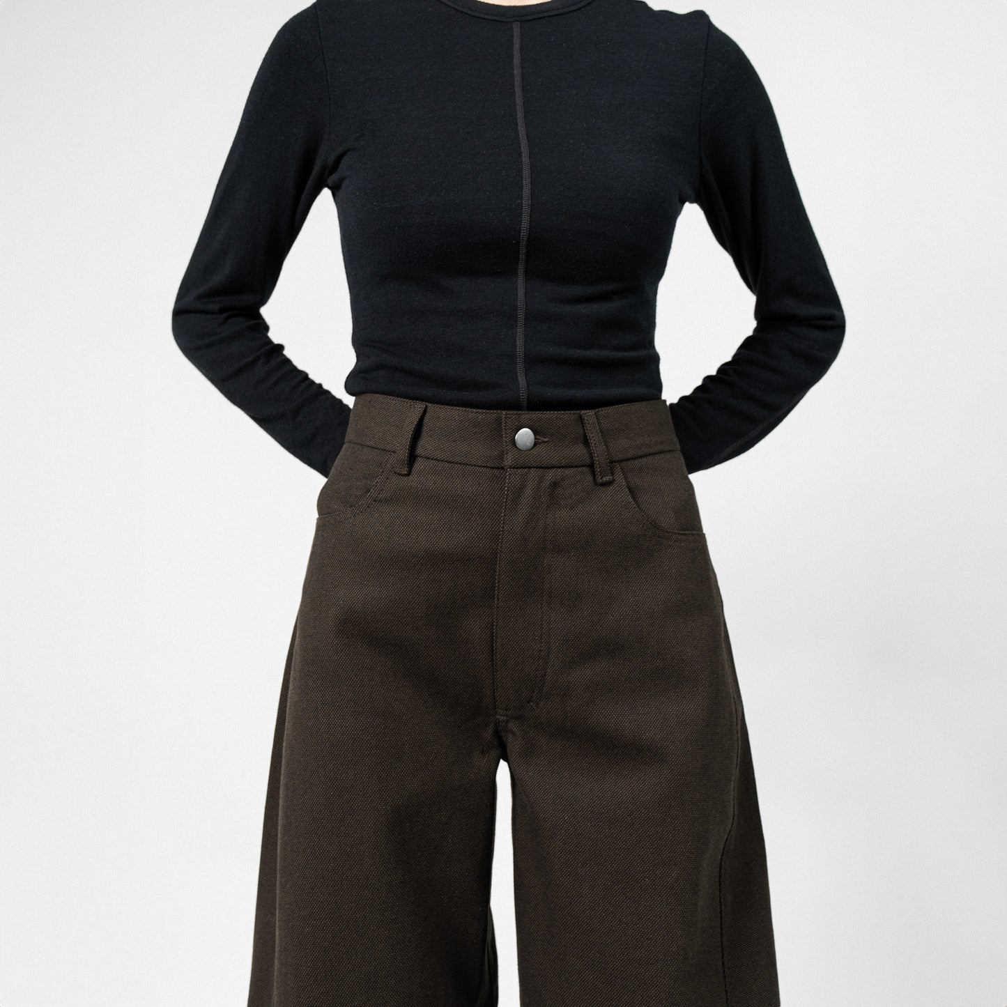 Barry Trousers | Textured Brown