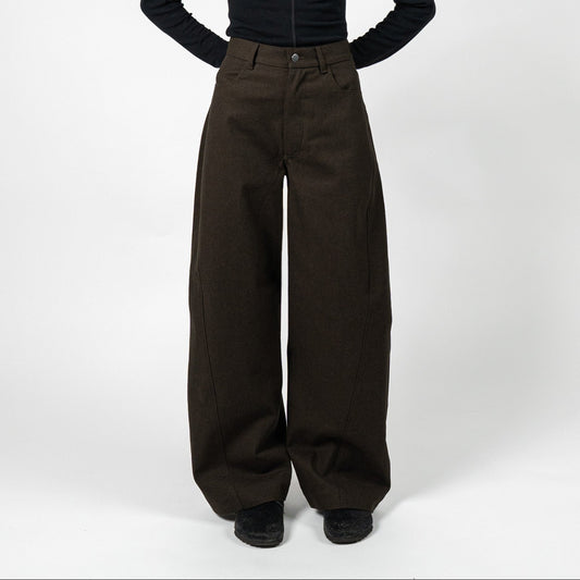 Barry Trousers | Textured Brown