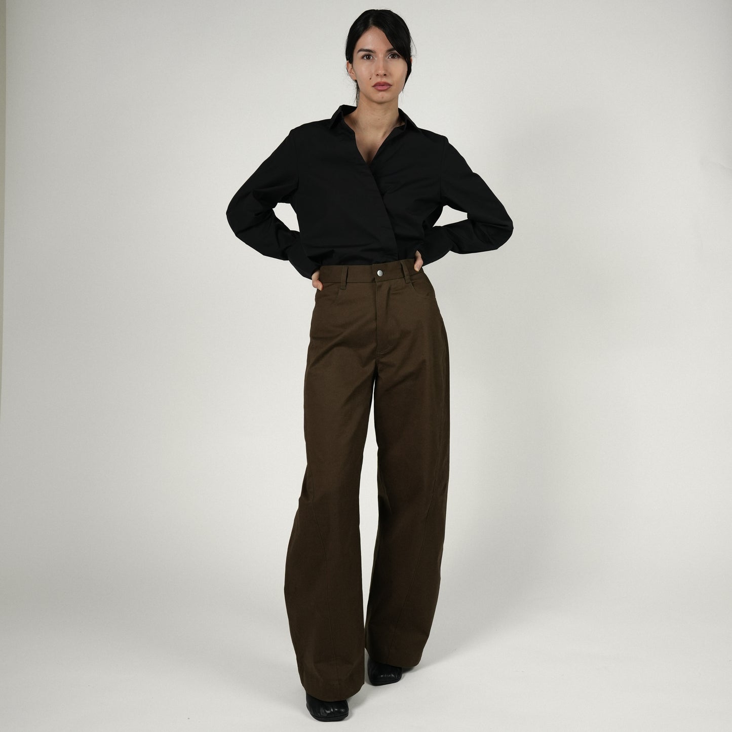 Barry Trousers | Bronzed Green