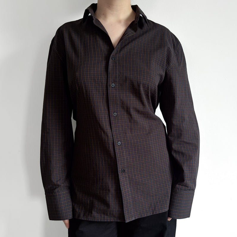 Norma Shirt | Checked Tobacco