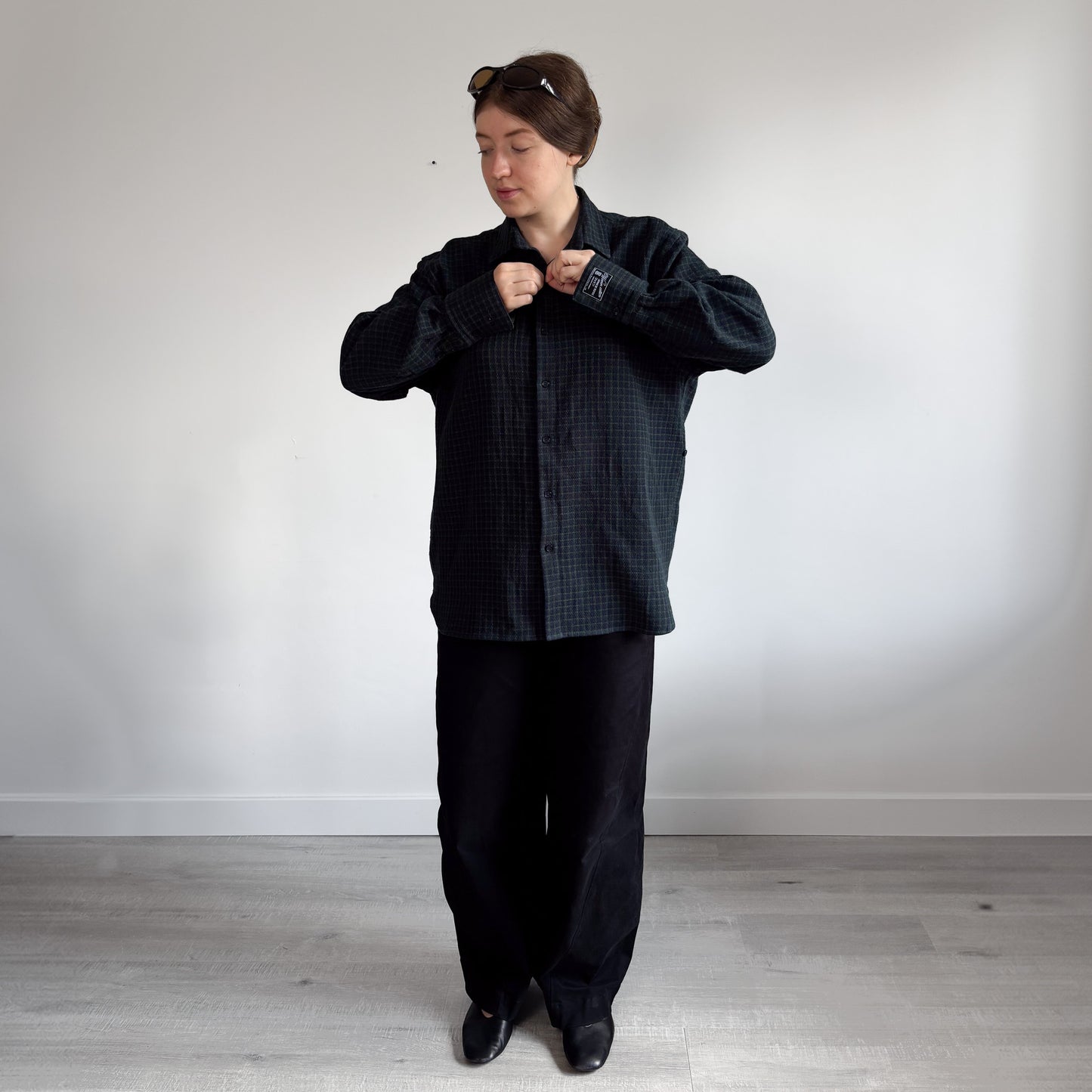 Norma Shirt | Navy Tweed