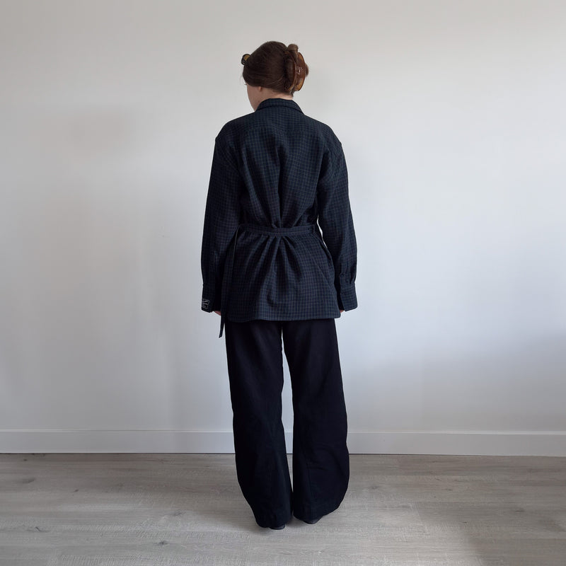 Norma Shirt | Navy Tweed