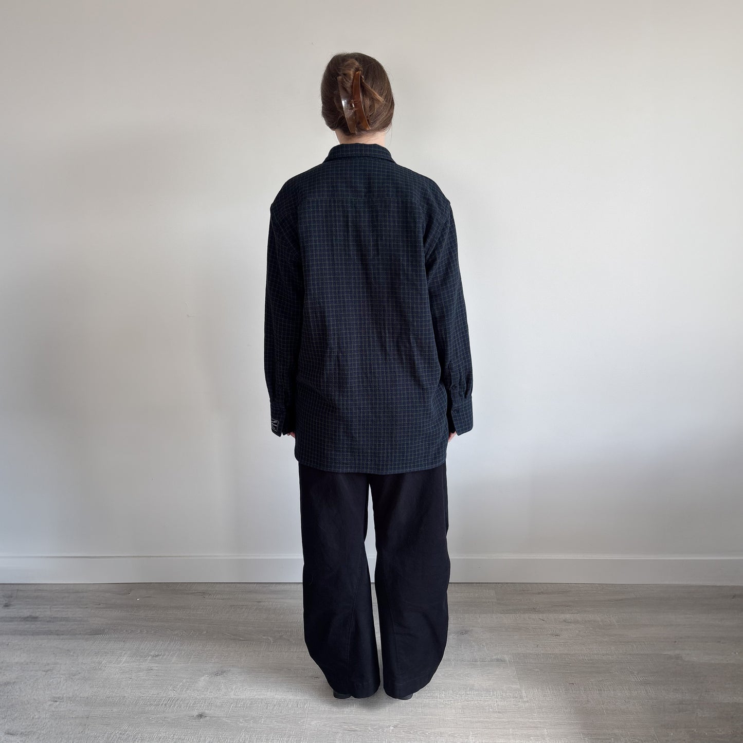 Norma Shirt | Navy Tweed