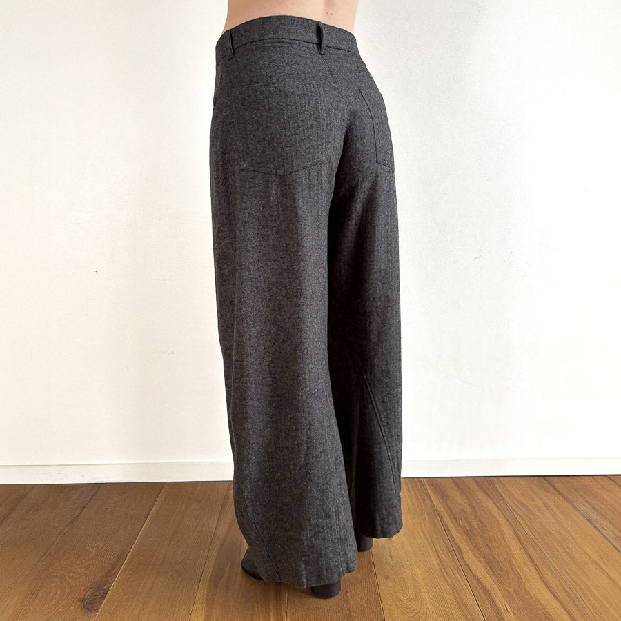 Barry Trousers in Grey Herringbone