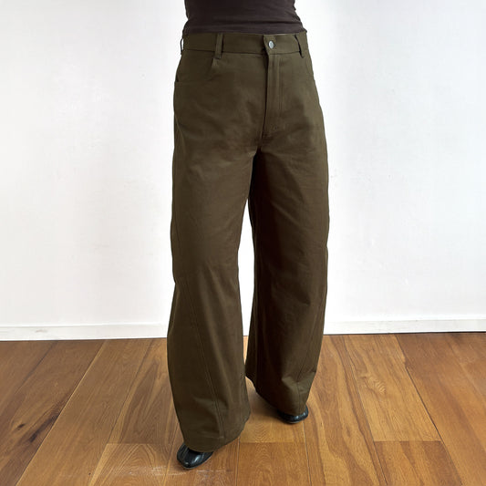 Barry Trousers in Bronzed Green
