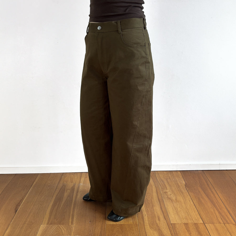 Barry Trousers in Bronzed Green