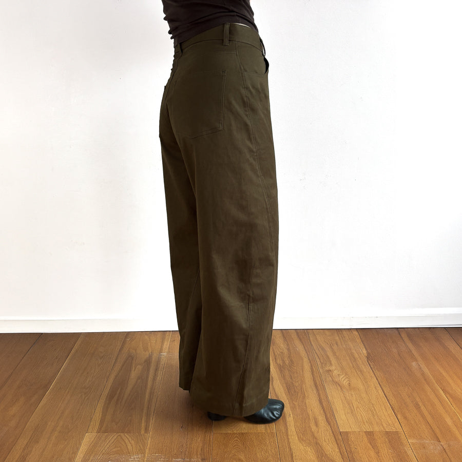 Barry Trousers in Bronzed Green