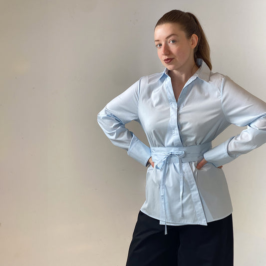 Obi Shirt in Ice Blue