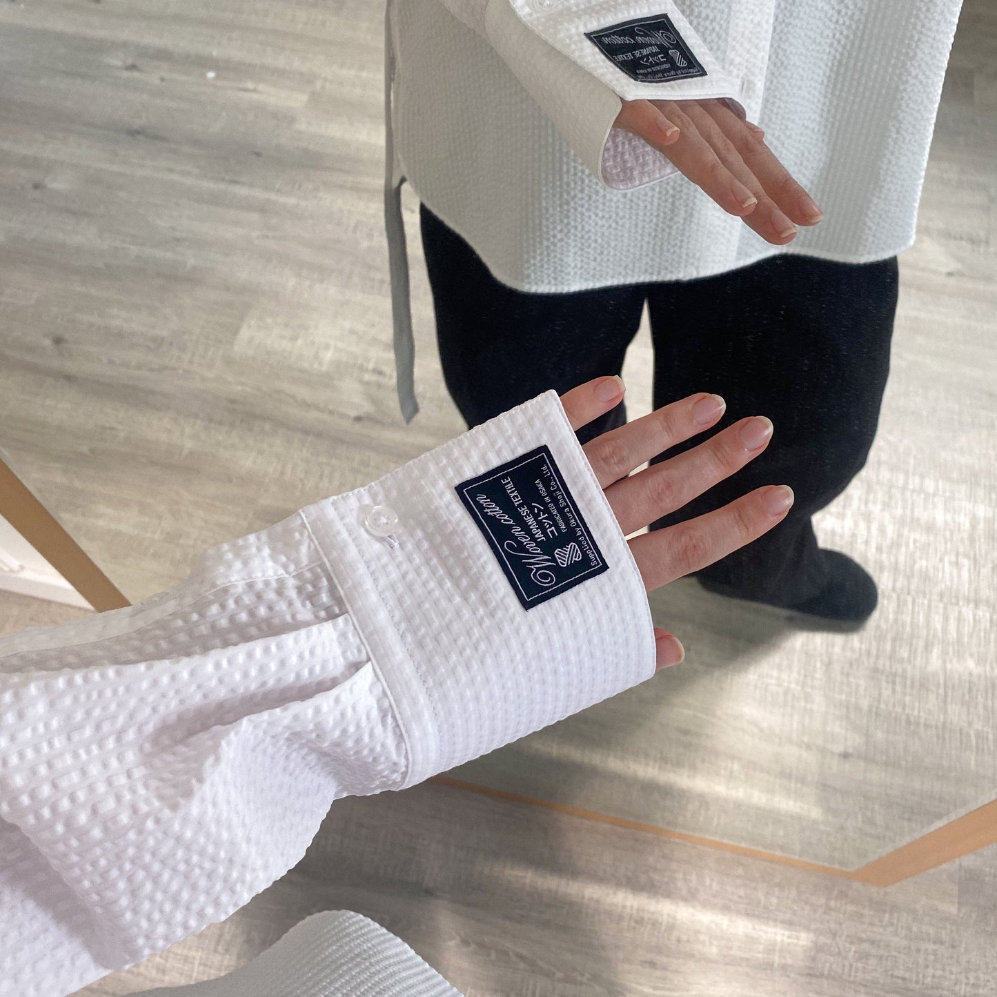 Norma Shirt in White Seersucker