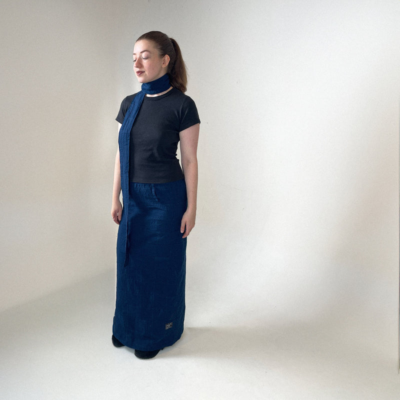 Taro Skirt | Seersucker Patchwork